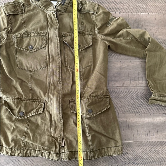 Abercrombie & Fitch Womens Size Small Military Outerwear Jacket Faded Army Green - Picture 9 of 10